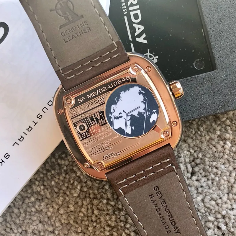 【Authentic Tmall】💰1640! Seven Fridays SEVENFRIDAY Movement: Original Japanese Citizen 82s7 mechanical movement Mirror: Strengthened blue light glass Strap: Imported calf belt Material: High-grade 316 stainless steel Case size: 47mm13mm High-end quality, please pay attention to the workmanship details, support NFC anti-counterfeiting!